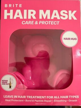 BRITE BEAR HUG (Pink Bear) Hair Mask Care & Protect - Leave-In Treatment